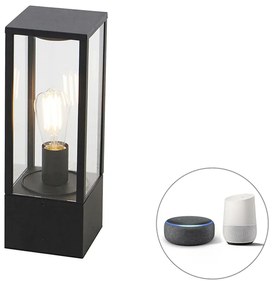 LED Candeeiro de pé inteligente para exterior preto 40 cm IP44 com Wi-Fi ST64 - Charlois Design