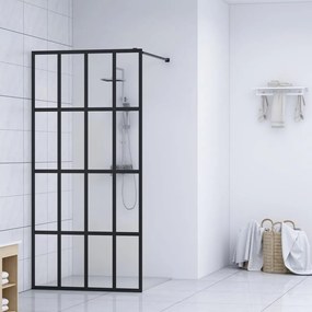 vidaXL Divisória de chuveiro vidro transparente temperado 140x195 cm