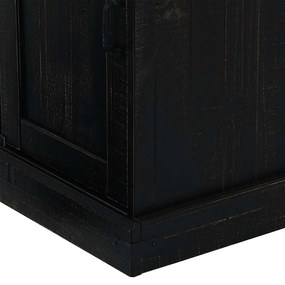 Aparador HALDEN com porta de correr 80x40x80 cm Madeira maciça