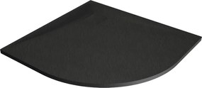 Mexen Bert base de duche semicircular SMC 80 x 80 cm, preto - 4KR708080