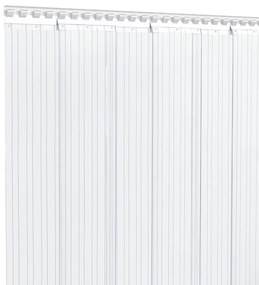 Cortina de porta 200 mm x 1,6 mm 25 m PVC transparente