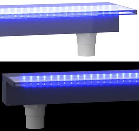 Cascata com luzes LED RGB 108 cm acrílico