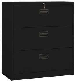 vidaXL Arquivador 90x46x103 cm aço preto