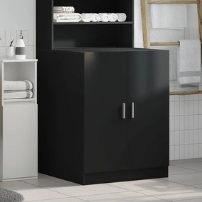 Armário para máquina de lavar roupa 71x71,5x91,5 cm preto