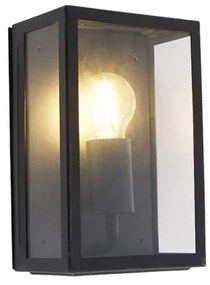 LED Candeeiro de parede exterior inteligente preto 25,5 cm com WiFi A60 IP44 - Rotterdam Moderno,Rústico