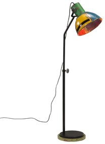 vidaXL Candeeiro de pé 25 W 30x30x100-150 cm E27 multicolorido