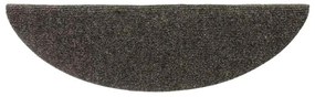 Tapetes escada autoadesivos 5 pcs 56x17x3 cm antracite