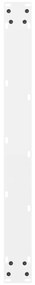 Pés para mesa de jantar , 2 peças, 70x(72-73) cm, branco, aço