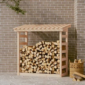 822437 vidaXL Suporte para lenha 108x64,5x110 cm pinho maciço