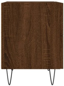 Mesa cabeceira 40x35x47,5cm derivados madeira carvalho castanho