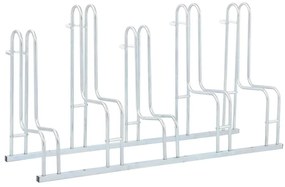 Suporte independente para 5 bicicletas aço galvanizado