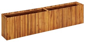 vidaXL Vaso/floreira de jardim 200x30x50 cm madeira de acácia maciça