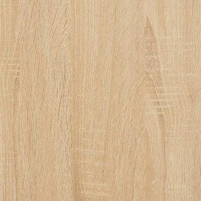 Cama sem colchão com cabeceira 75x190 cm carvalho sonoma
