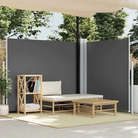 Toldo lateral retrátil 180x600 cm antracite