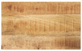 vidaXL Tampo de mesa retangular 40x20x3,8 cm mangueira áspera maciça