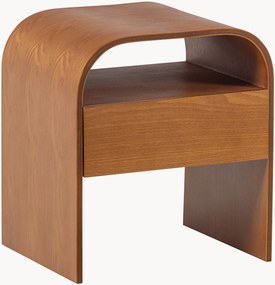Mesa de cabeceira com efeito madeira com gaveta Momo