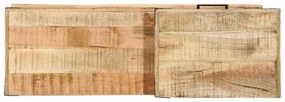 Banco para Sapatos 110x35x50 cm Madeira Bruta de Mangueira