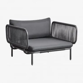 Poltrona De Jardim Em Aço Roubly Cinza Grafito - Sklum