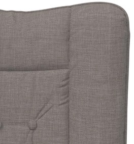 Cadeira Relaxante vidaXL em Tecidos Taupe