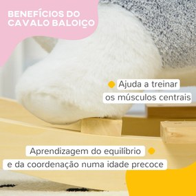 Baloiço com Forma de Cão Husky para Crianças entre 18-36 Meses Baloiço