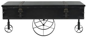 Mesa de centro em MDF e madeira de abeto 110x55x43 cm