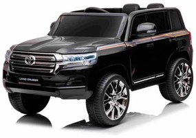 Carro elétrico Para Crianças Toyota Landcruiser 12V, assento de couro sintético, bateria 12V / 7AH, portas que abrem, motor 2 x 35W, controle remoto 2