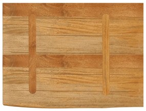 Tampo de mesa c/ borda viva 80x60x2,5 cm mangueira maciça