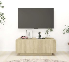 vidaXL Móvel p/ TV 100x35x40cm madeira processada carvalho sonoma