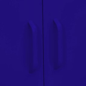 Armário de arrumação aço 80x35x101,5 cm azul-marinho