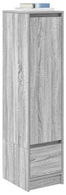 Aparador alto 29,5x34x119,5cm derivados de madeira sonoma cinza