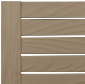 Espreguiçadeira 155x58x83 cm polipropileno castanho-claro