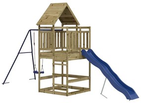 Conjunto de brincar para exterior madeira de pinho impregnada