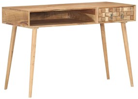 vidaXL Secretária 115x50x76 cm madeira de acácia maciça