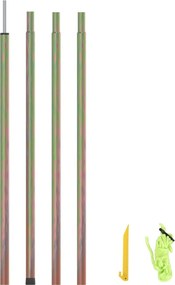 vidaXL Poste para para-sol estilo vela 250 cm aço galvanizado