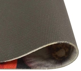 Tapete de cozinha lavável 45x150 cm veludo padrão vinho/jantar