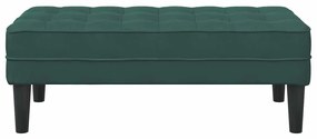 Banco Verde Escuro 113x57x39 cm Veludo
