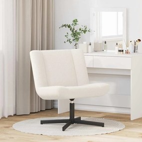 Cadeira de Acento Creme Tecido Médio Ergonómica