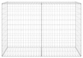 Muro gabião com tampas aço galvanizado 150x60x100 cm