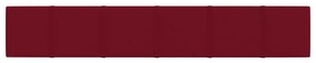 Painel de parede 12 pcs 90x15 cm veludo 1,62 m² vermelho tinto
