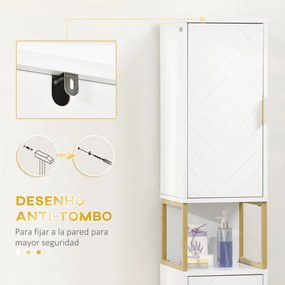 Coluna de Casa de Banho "Arizona" – Móvel Alto com 2 Portas, Compartim