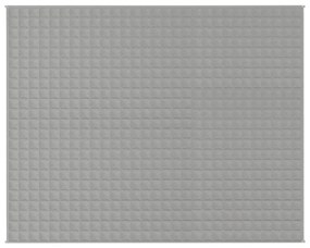 Manta pesada 11 kg 235x290 cm tecido cinzento