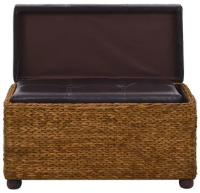 Conjunto de bancos 2 pcs erva marinha castanho