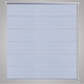 Estore de rolo 140 x 175 cm, linhas de zebra / Branco