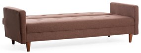 Sofá-Cama 3 Lugares Hiko – Castanho – 200 x 83 x 75 cm