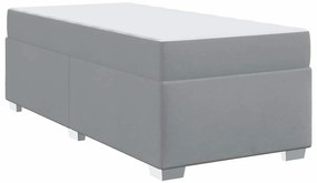 Estrutura da Cama Outros Cinzento-claro 90 x 190 cm tecido