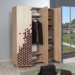 Roupeiro Mode – Carvalho Sonoma – 135x192x52 cm