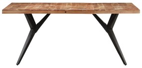 Mesa de jantar 160x80x76 cm madeira de acácia maciça