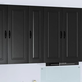 vidaXL Armário de Cozinha Kalmar Preto 30 x 31 x 100 cm