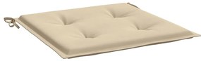 Almofadões p/ cadeiras de jardim 2 pcs tecido oxford bege