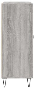 Aparador 69,5x34x90 cm derivados de madeira cinzento sonoma